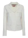 Max Mara White Grecia Jacket In White