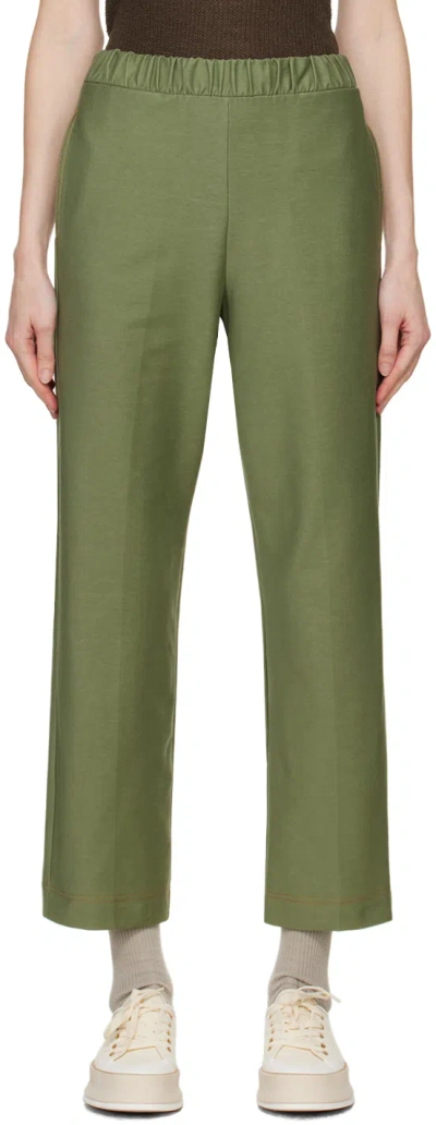 Max Mara Green Ballata Trousers In 2 Sage Green