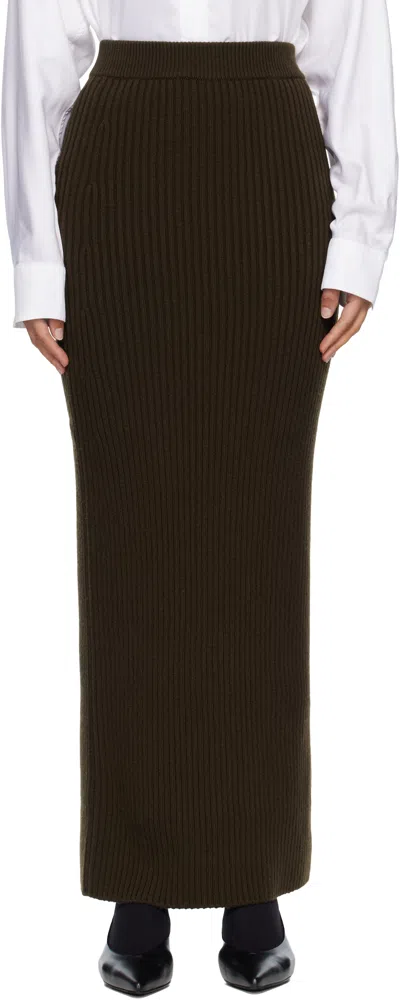 Max Mara Green Boris Maxi Skirt