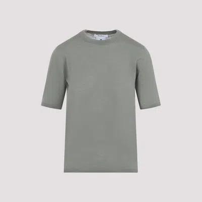 Max Mara Green Crewneck Pullover In Gray