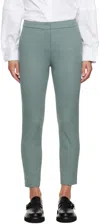 Max Mara Green Cropped Trousers In 014 Sage Green