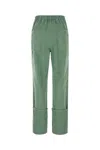 Max Mara Green Denim Facella Jeans In 016