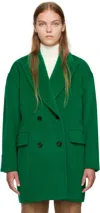 Max Mara Green Oversized Jacket In 028 Green