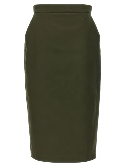 Max Mara Green Pencil Skirt Skirt