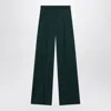 Max Mara Fernet Wide-leg Wool Pants In Green