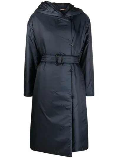 Max Mara Greenbi Double-breasted Coat In Blue