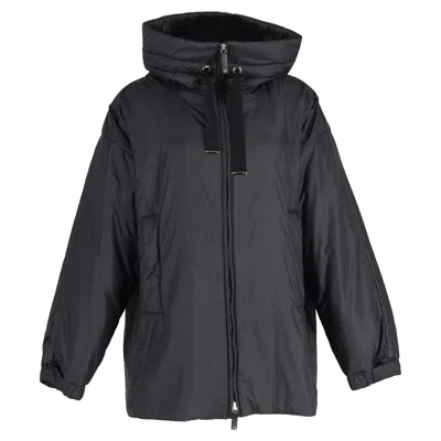 Max Mara Greenfe Oversized Down Jacket In Black Polyester