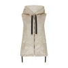 Max Mara Beige Padded Sleeveless Jacket In Brown