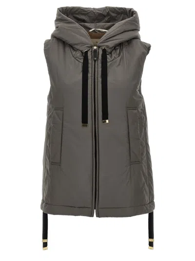 Max Mara 'greengo' Vest In Gray