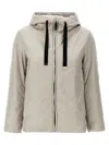 Max Mara The Cube Hooded Puffer Jacket In Gray
