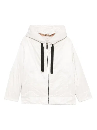 Max Mara Greenh Hooded Padded Jacket In White