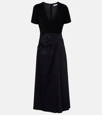 Max Mara Grembo Knitted Midi Dress In Black
