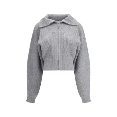 Max Mara Grey Calipso Cardigan In Gray