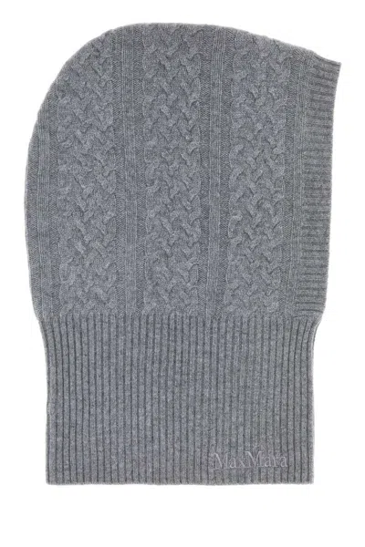 Max Mara Grey Cashmere Romana Balaclava In Gray