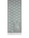 Max Mara Grey Cashmere Scarf In Green