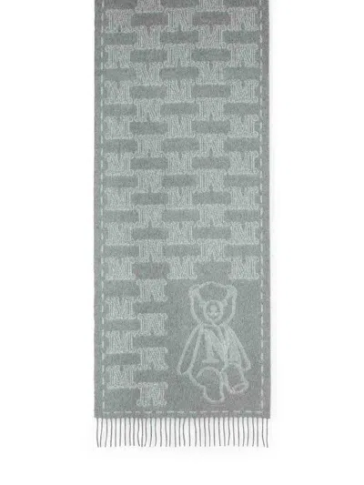 MAX MARA GREY CASHMERE SCARF