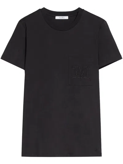 MAX MARA MAX MARA GREY COTTON T-SHIRTS