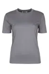 Max Mara Grey Crewneck Short-sleeved T-shirt