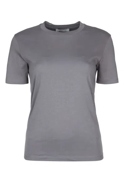 Max Mara Grey Crewneck Short-sleeved T-shirt