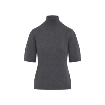 MAX MARA GREY HIGH NECK SWEATER