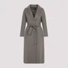 Max Mara Tailored Virgin Wool Coat In Gray