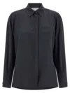 Max Mara Mxmsiamese Collared Shirt Long Sleeves Pocket In Multi