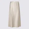 Max Mara Satin Longuette Skirt