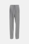 Max Mara Sporty Trousers With Drawstring And Pleated Front In Gold