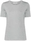 Max Mara Grey T-shirt Tubo With Embroidery In Grey