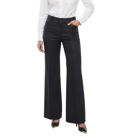 Max Mara Grey Tailored Flat Front Pants In Gray