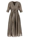 Max Mara Grey Viola Dress In Gray