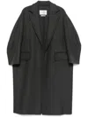 Max Mara Virgin Wool-blend Coat In Grey