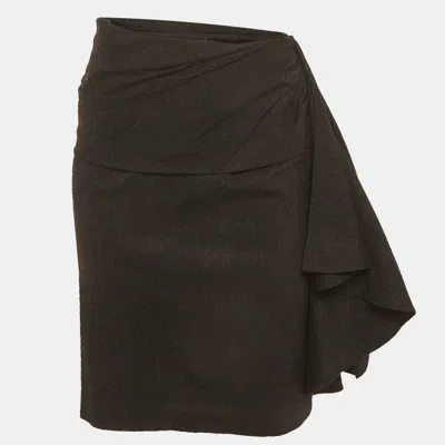 Pre-owned Max Mara Grey Wool Skirt S In Gray