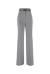 Max Mara Studio Grey Wool Zac Pant In Grigio