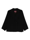 Max Mara Guinea Coat In Black