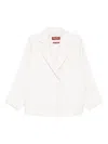 Max Mara Guinea Coat In White