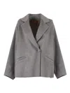 Max Mara Guinea Pocket Jacket In Gray