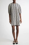 Max Mara Gustavo Mini Printed Dress In Neutral