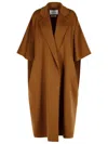 Max Mara Gitano Brown Camel Wool Coat In Brown