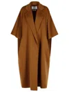Max Mara Gitano Brown Camel Wool Coat In Brown