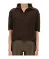 Max Mara Half-sleeve Polo Shirt In Black