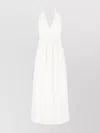 Max Mara Belted Cotton-blend Gabardine Maxi Dress