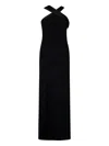 Max Mara Halterneck Dress In 黑色