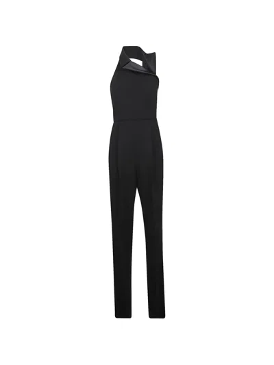 Max Mara Halterneck Jumpsuit In Black