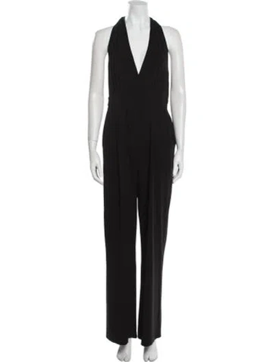 Pre-owned Max Mara Halterneck Jumpsuit In Black