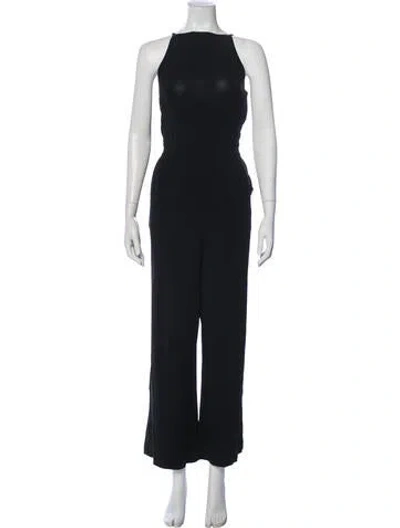 Pre-owned Max Mara Halterneck Jumpsuit In Blue