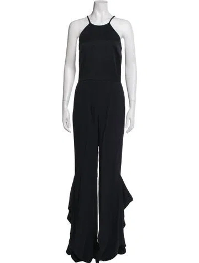 Pre-owned Max Mara Halterneck Jumpsuit In Blue
