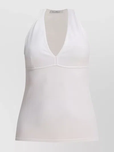 MAX MARA HALTERNECK SLEEVELESS FITTED SILHOUETTE SEAM DETAILING