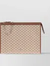 Max Mara Hand Chain Strap Contrast Trim Clutch Bag