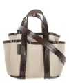 Max Mara Mini Garden Tote Bag In Beige